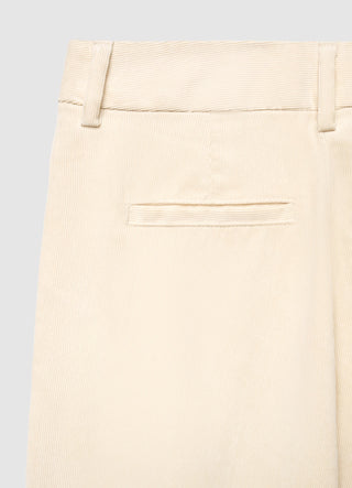 Pantaloni palazzo con pinces a righe sottili