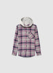 Checked hooded shirt - 8-9