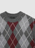 Maglia pullover a rombi con girocollo