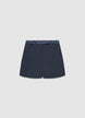 Shorts unis avec bande satinée - XS