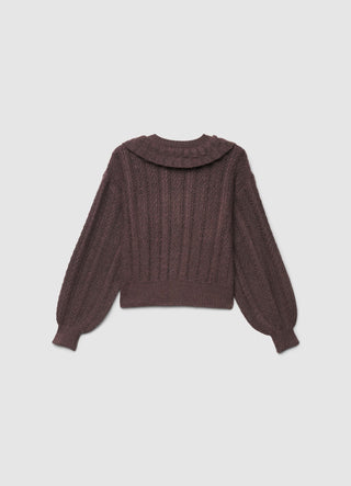 Pull à col Peter Pan avec boutons