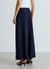 Cropped wide-leg culotte trousers with a herringbone pattern