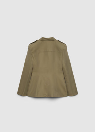 Giacca stile militare con tasche a patta