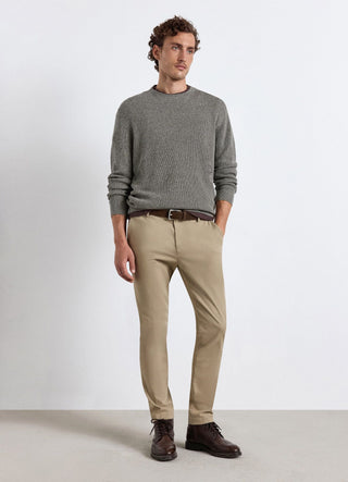 Maglia girocollo in maglia rasata