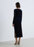 Vestito midi drappeggiato in ciniglia
