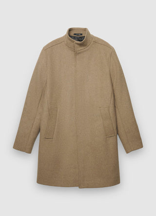Cappotto con collo in piedi