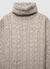 Rollkragenpullover mit Zopfmuster