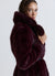 Cappotto midi effetto pelo con cintura