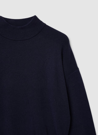 Pullover mit einfarbigem Perkins-Kragen
