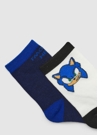 Pack 2 calze con stampa Sonic