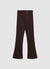 Pantaloni bootcut a vita alta con doppio bottone