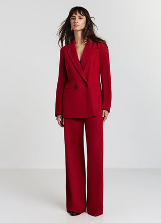 Double-breasted two-button jacket