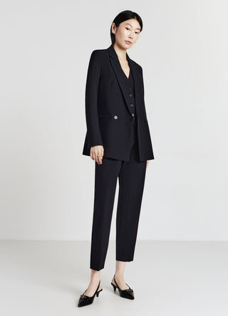 Double-breasted two-button jacket