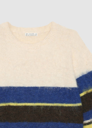 Maglia girocollo a righe
