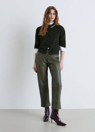 Cardigan with jewel collar and buttons
