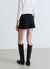 Gonna-pantalone con spacco e zip laterale