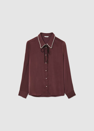 Camicia perle e fiocco