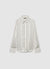 Camicia a righe con colletto classico in simil satin