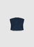 Pinstriped tailored bandeau vest with buttons