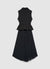Robe-veston avec jupe plissée et ceinture