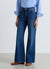 High-waisted palazzo jeans