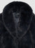 Giacca crop effetto peluche con collo rever