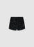 High-waisted shorts with sequins
