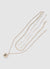 Multilayer necklace with pearls and pendant
