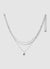 Multilayer necklace with pearls and pendant
