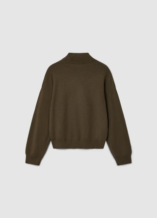 Pull à Col Montant en Maille Fluid
