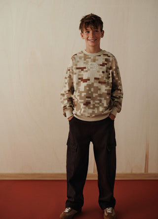 Pantaloni cargo jogger con coulisse