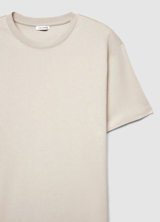 Plain-colour crew neck T-shirt