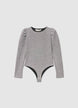 Body effetto luccicante con spalle arricciate - 5-6