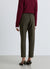 Pantaloni con pinces e vita elasticizzata