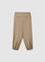 Straight trousers with elasticated hem