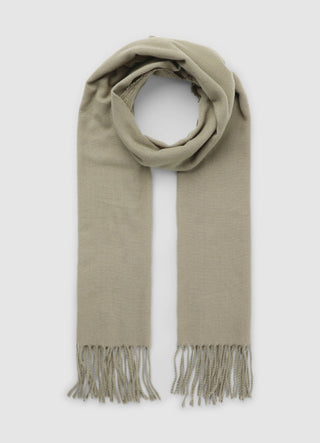 Satin scarf with fringes