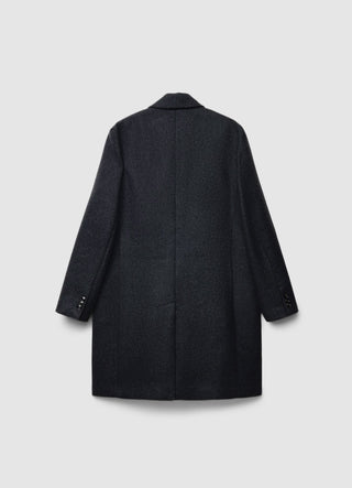 Cappotto doppiopetto a tinta unita