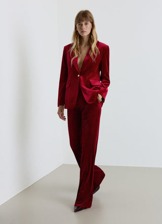 Pantalon flare uni
