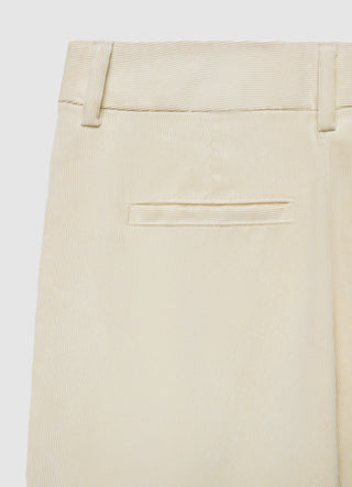 Palazzo trousers with thin striped pleats