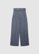 Pantaloni straight in maglia a gamba dritta - S