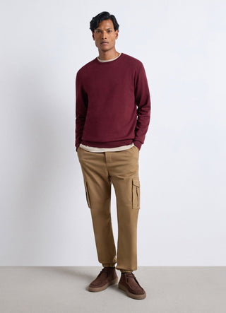 Plain crew neck sweater