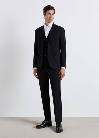 Pantalone straight a tinta unita