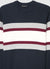 Pull col rond à rayures