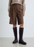 Shorts bermuda unis avec pinces