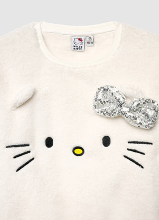 Sweat-shirt Hello Kitty® avec nœud en sequins