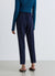 Pantaloni con pinces e vita elasticizzata
