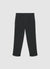 Solid-colour cropped trousers with turned-up hem