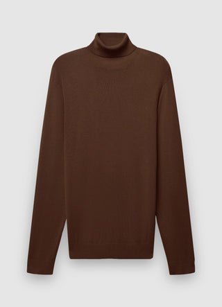Pull à col roulé uni