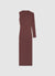 Asymmetrisches, drapiertes Maxikleid