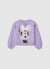 Felpa con stampa Minnie e fiocco in tulle
